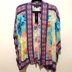 Tolani Raelyn Cropped Kimono size medium boho cottagecore hippie Fairycore